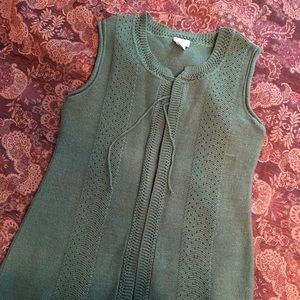 Hunter Green Sweater Vest L
